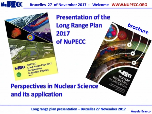 Long range plan presentation – Bruxelles 27 November 2017