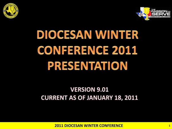 2011 DIOCESAN WINTER CONFERENCE