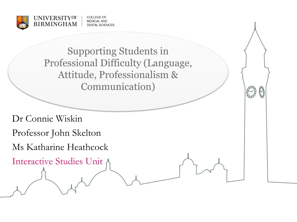 supporting students in professional difficulty