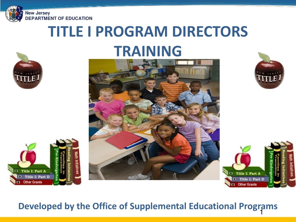 title i program directors training