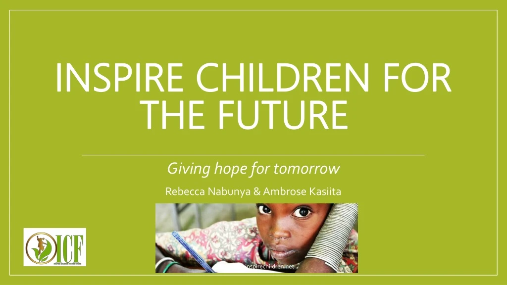 inspire children for the future