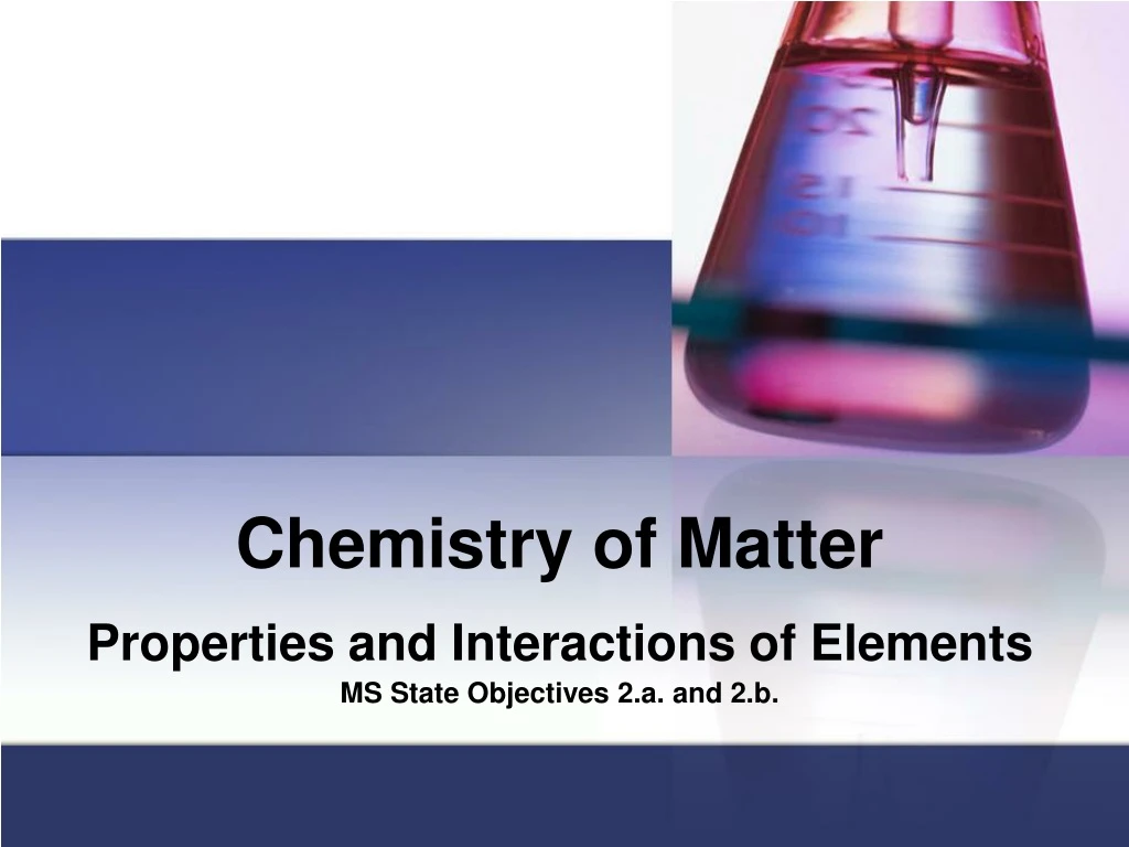 chemistry of matter