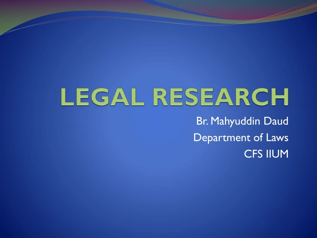 legal research