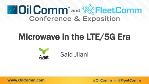 Microwave in the LTE/5G Era