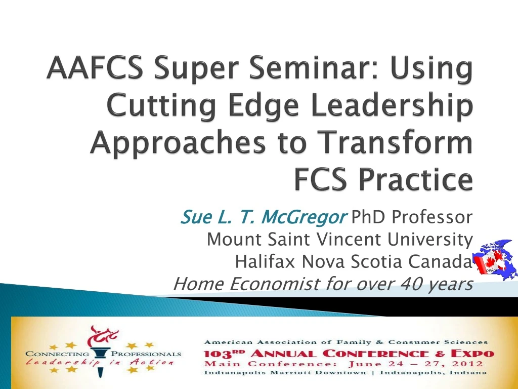 aafcs super seminar using cutting edge leadership approaches to transform fcs practice
