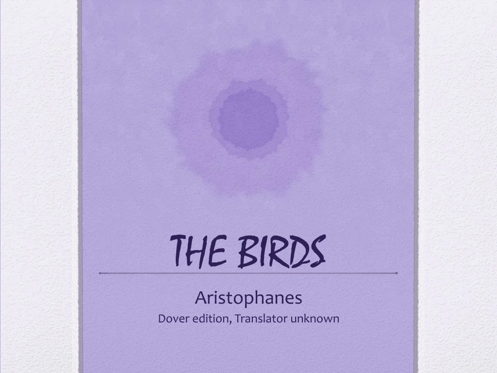 the birds