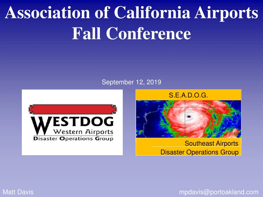 association of california airports fall conference