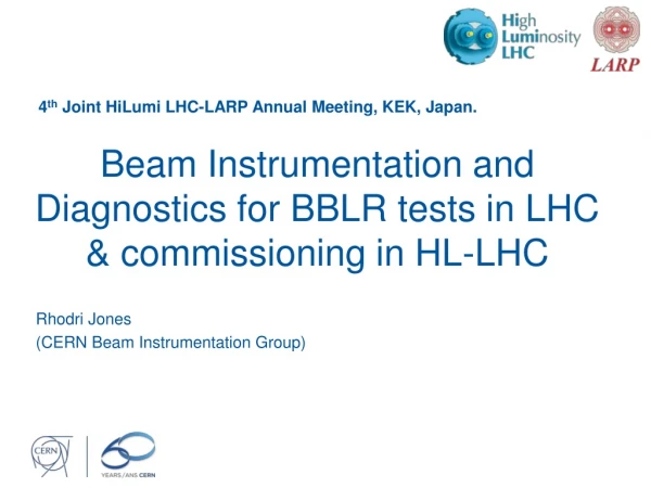 Beam Instrumentation and Diagnostics for BBLR tests in LHC &amp; commissioning in HL-LHC