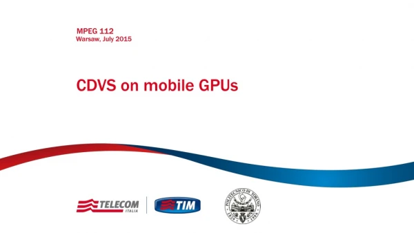 CDVS on mobile GPUs