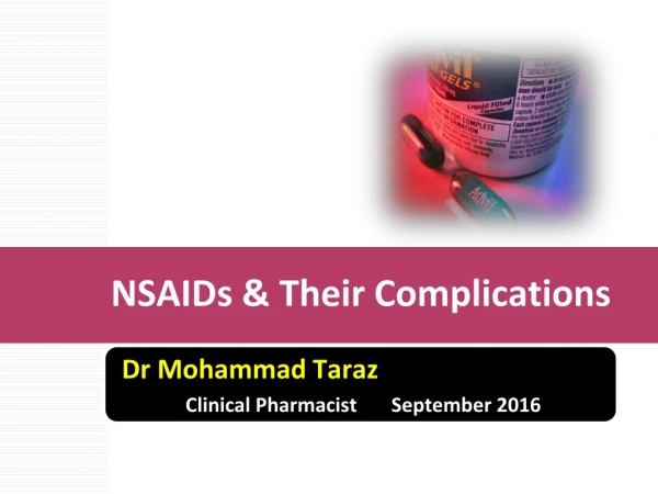 NSAIDs &amp; Their Complications