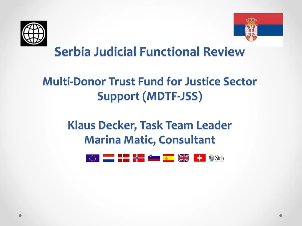 serbia judicial functional review multi donor
