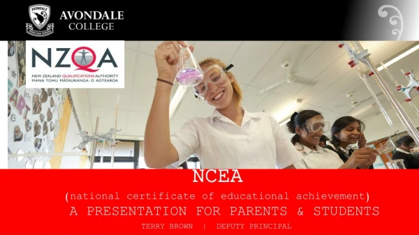 NCEA (national certificate of educational achievement)