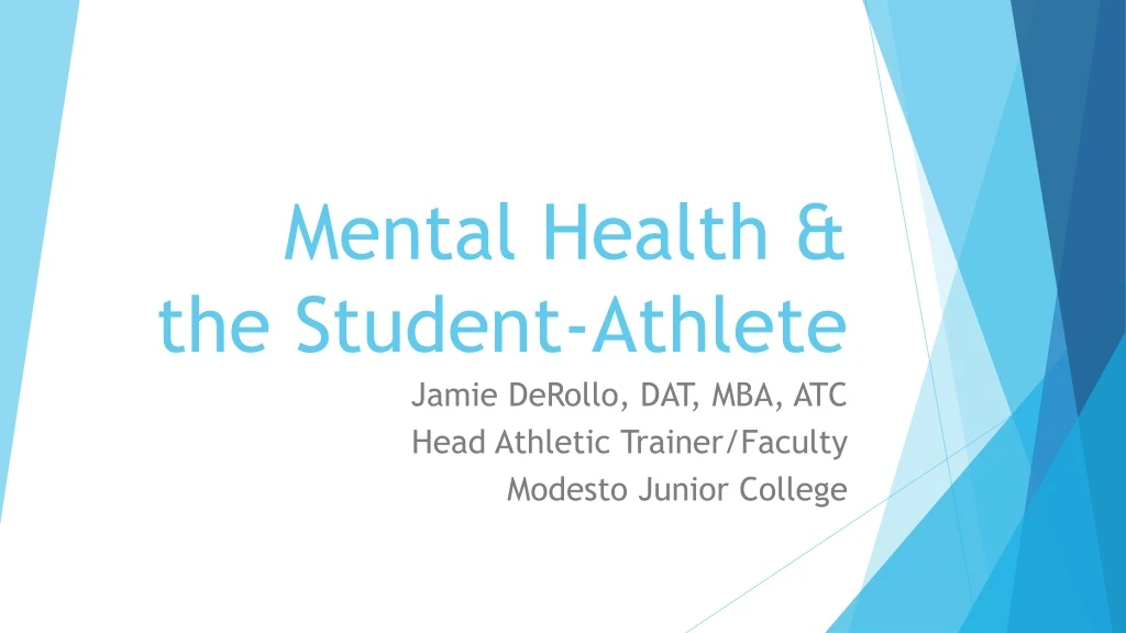 mental health the student athlete