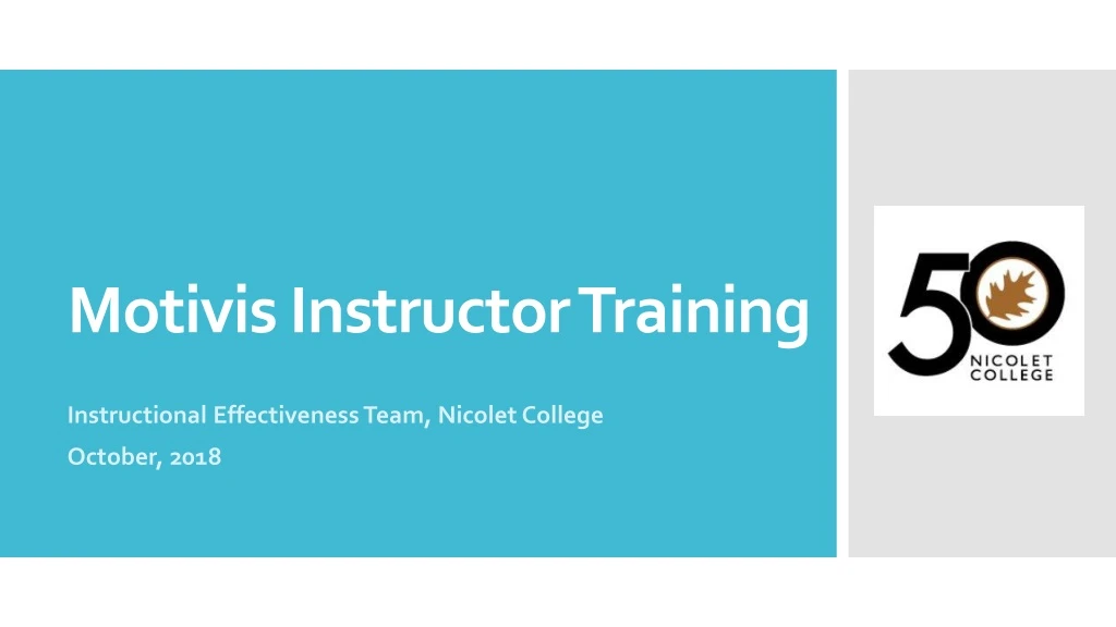 motivis instructor training