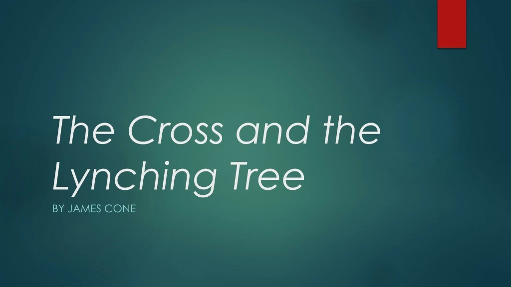 the cross and the lynching tree