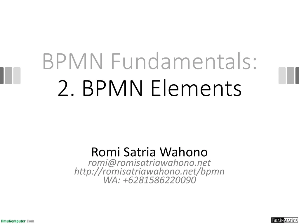 bpmn fundamentals 2 bpmn elements