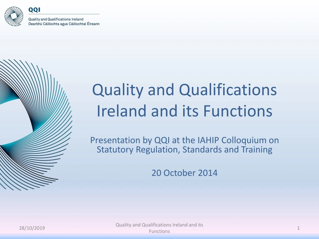 quality and qualifications ireland and its functions