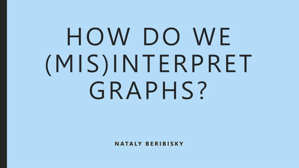 how do we mis interpret graphs