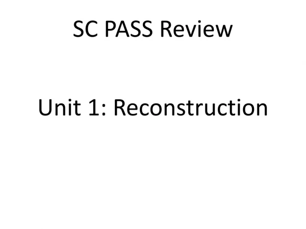 SC PASS Review