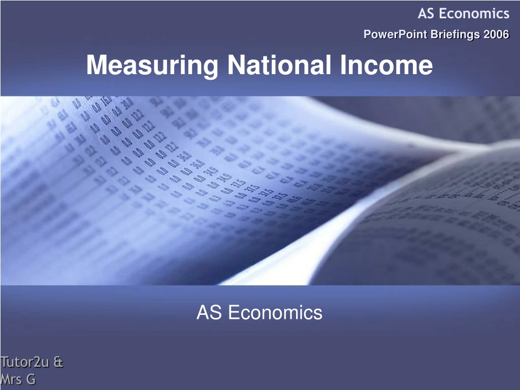 measuring national income