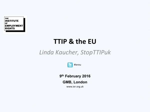 TTIP &amp; the EU