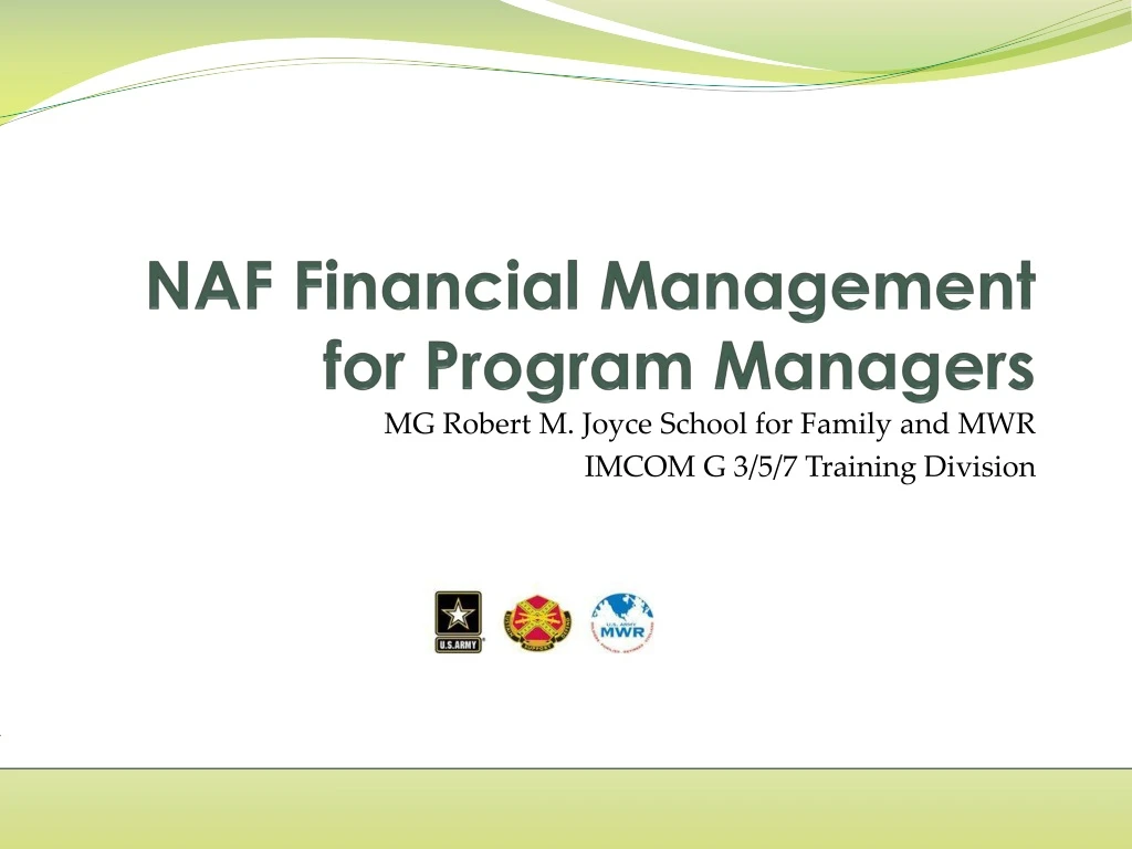 naf financial management for program managers