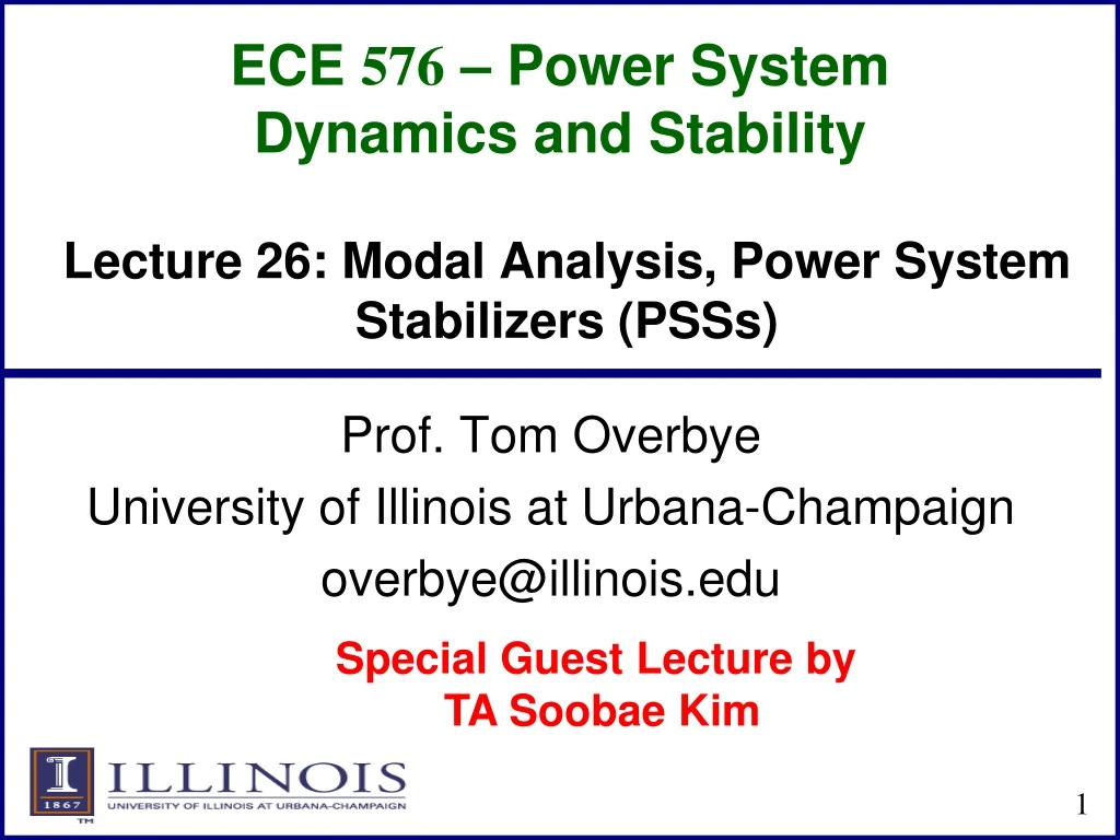 ece 576 power system dynamics and stability