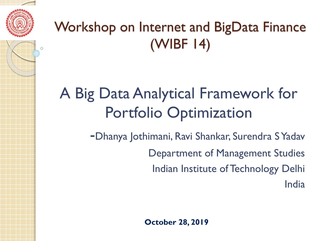 workshop on internet and bigdata finance wibf 14