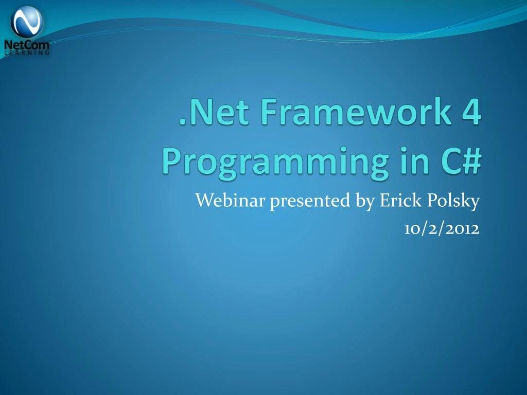 net framework 4 programming in c
