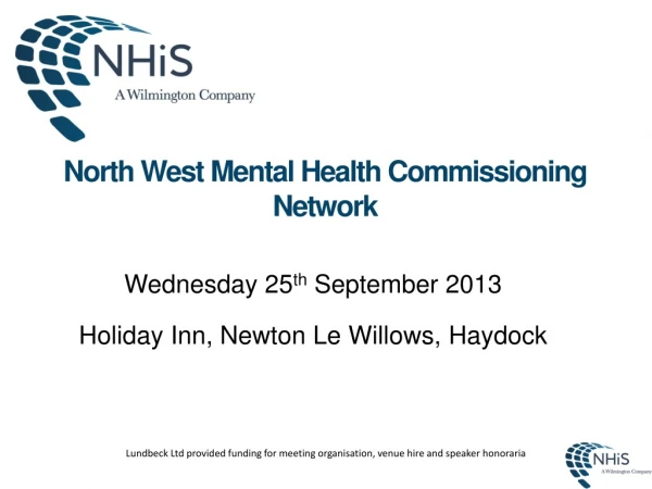 North West Mental Health Commissioning Network
