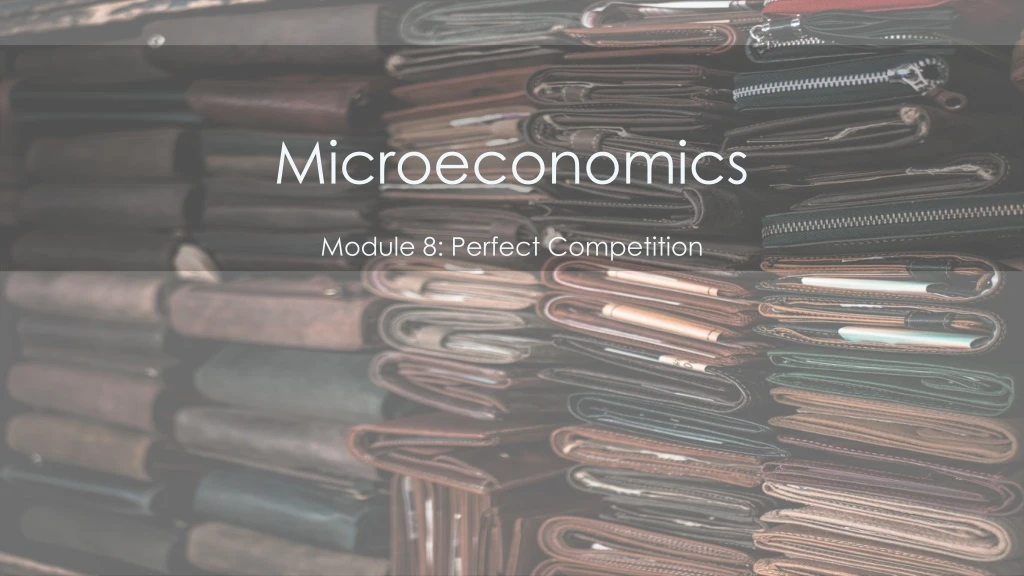 microeconomics