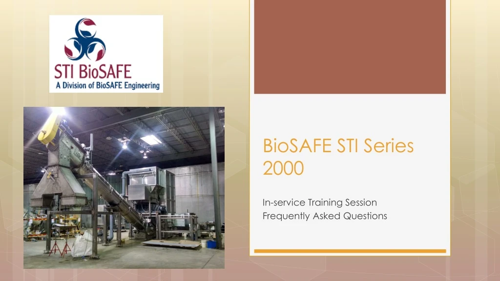 biosafe sti series 2000