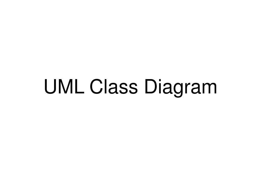 uml class diagram