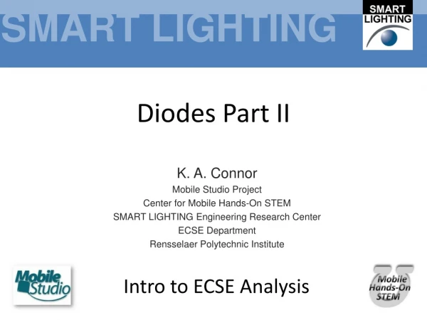 Diodes Part II