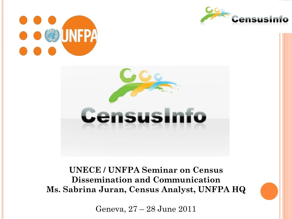 unece unfpa seminar on census dissemination