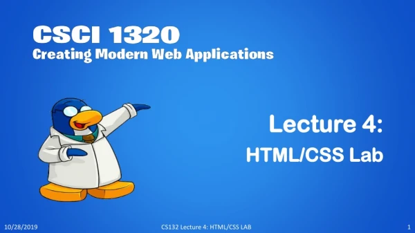 HTML/CSS Lab