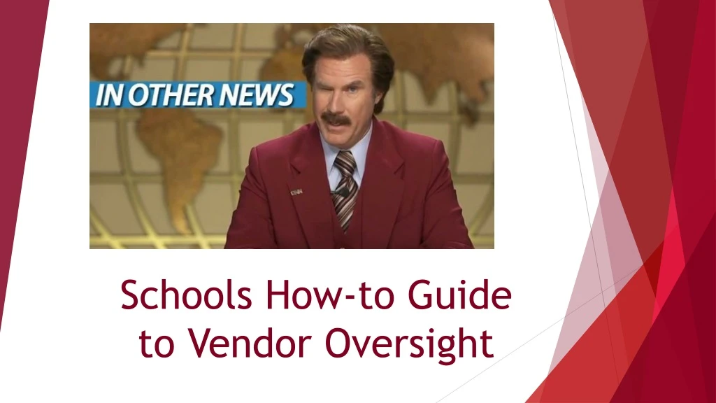 schools how to guide to vendor oversight