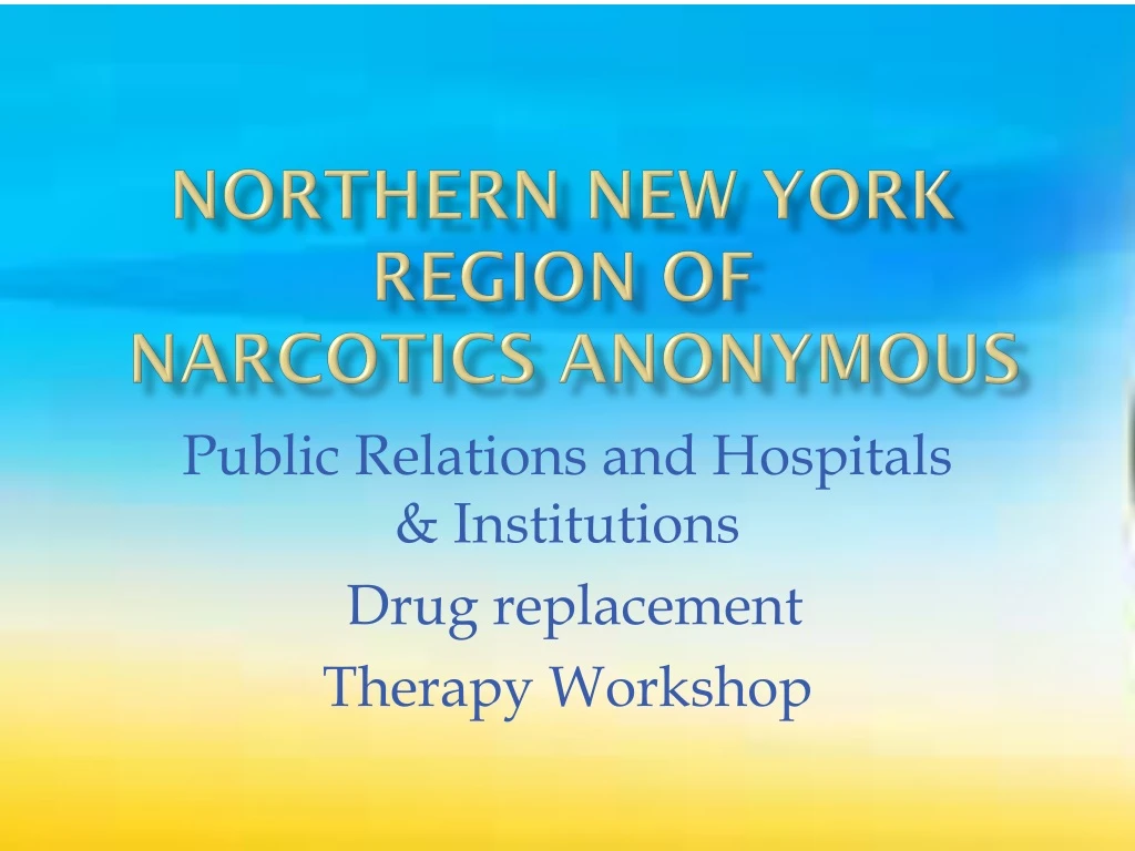 northern new york region of narcotics anonymous