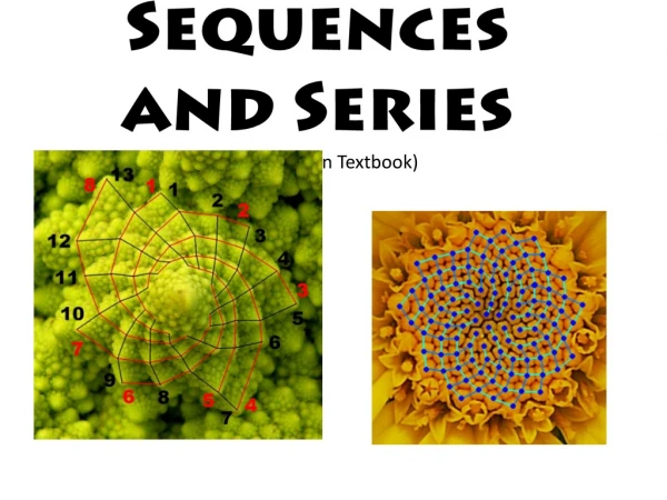 Sequences and Series (Section 9.4 in Textbook)