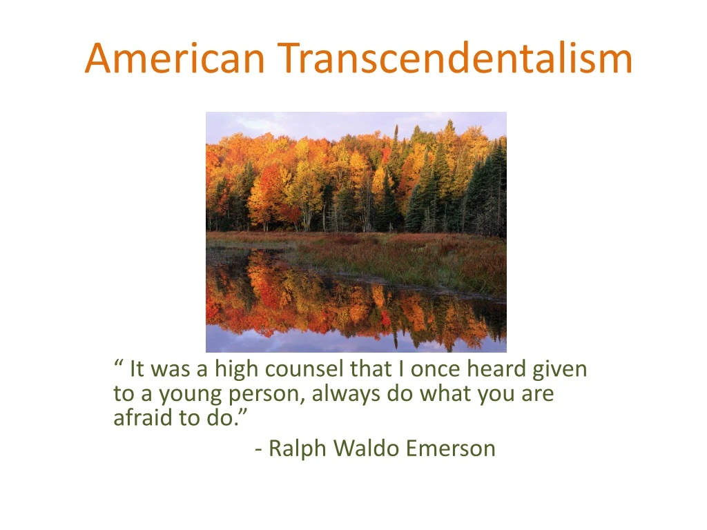 american transcendentalism