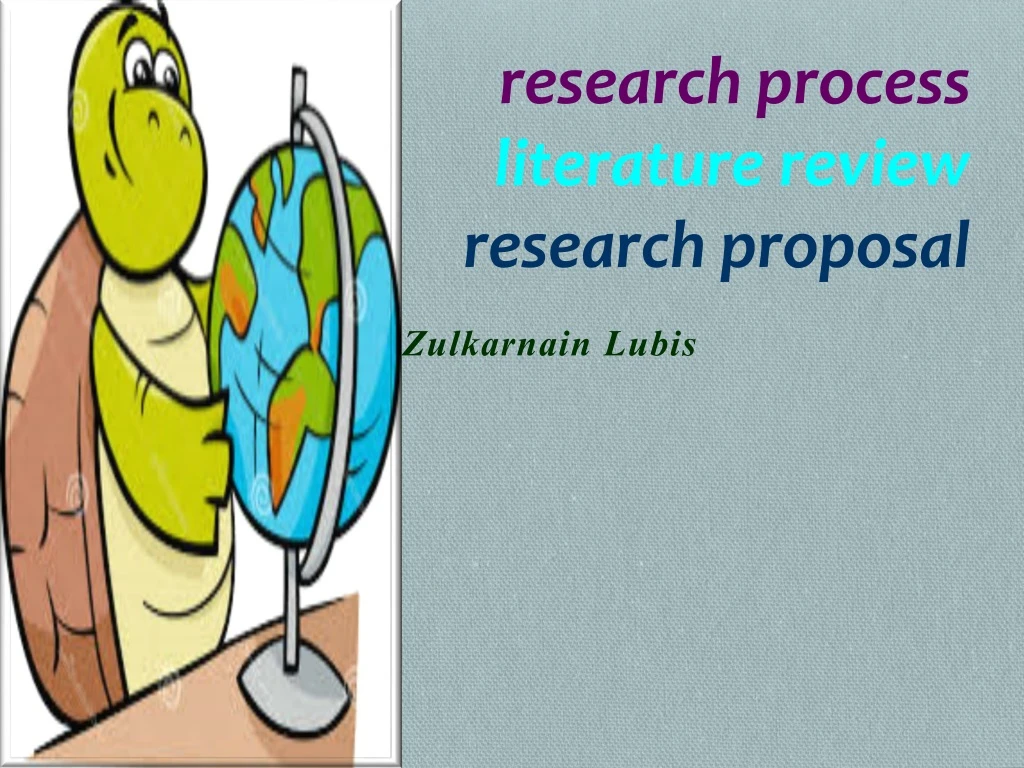 research process literature review research proposal