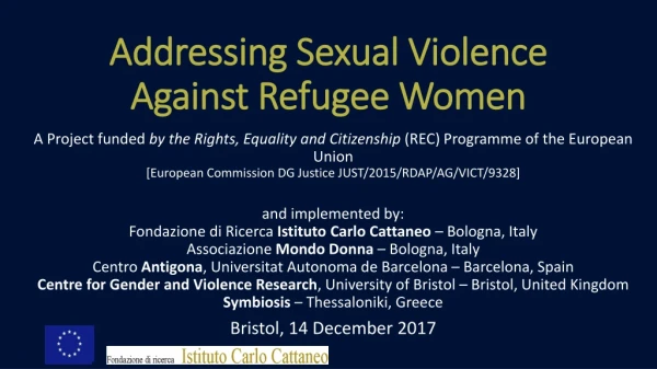 Addressing Sexual Violence Against Refugee Women