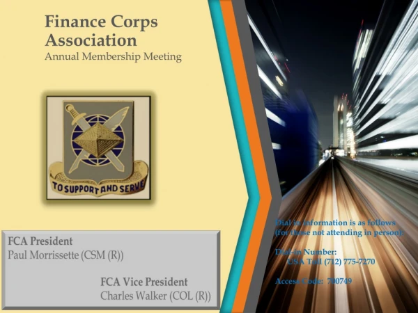 Finance Corps Association