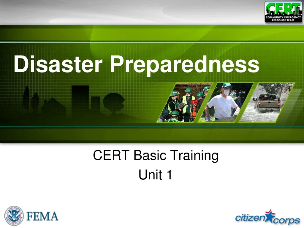 disaster preparedness