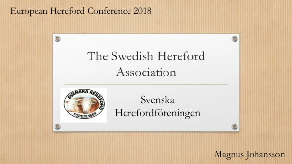 The Swedish Hereford Association