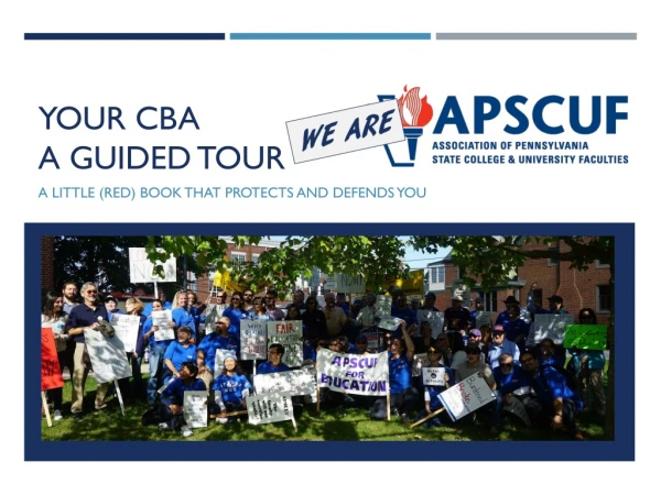 YOUR CBA A guided tour