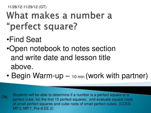 What makes a number a “perfect square?