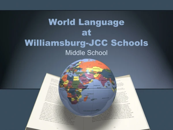 World Language at Williamsburg-JCC Schools