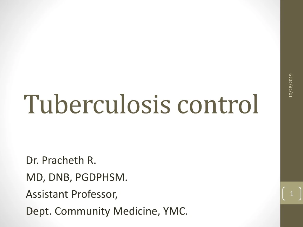 tuberculosis control