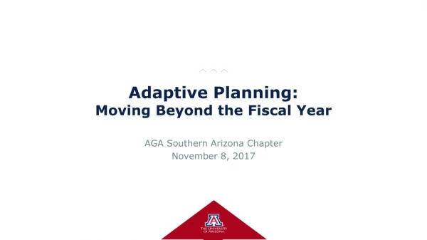 Adaptive Planning: Moving Beyond the Fiscal Year